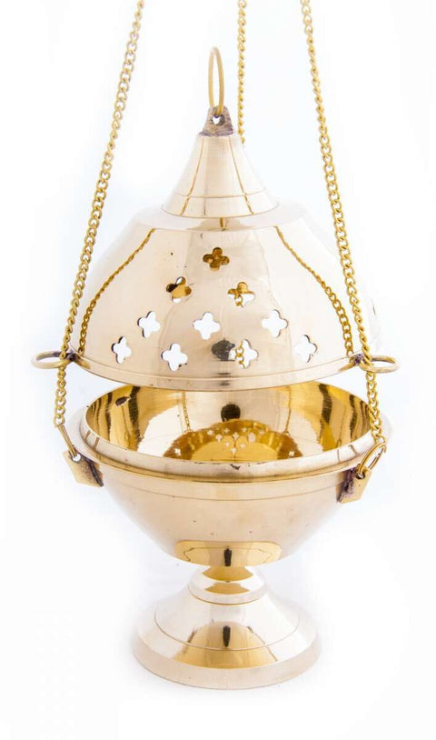 Avallé - Hanging Dhoop Burner | Brass Hanging Resin Incense Censer | Handmade