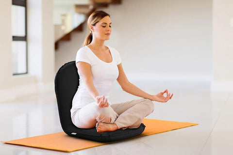 bonVIVO Floor Chair Back Support | Multi-Angle Portable Seating | Meditation